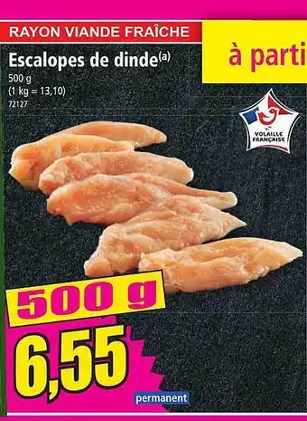 Norma Escalopes de dinde offre
