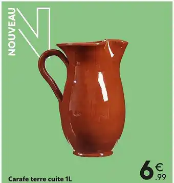 Maxi Bazar Carafe terre cuite 1l offre
