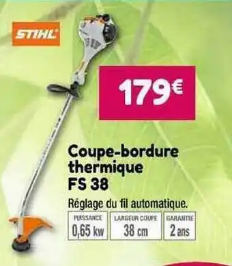 Point Vert Coupe-bordure thermique fs 38 stihl offre