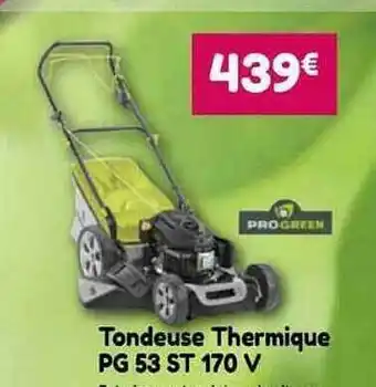 Point Vert Tondeuse thermique pg 53 st 170 v progreen offre