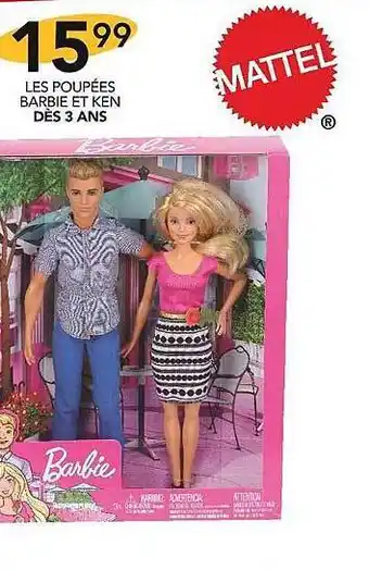 Stokomani Les poupées barbie et ken dès 3 ans offre