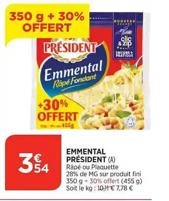 Maximarché Emmental président offre