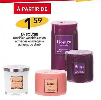 Stokomani La bougie homea bougie offre