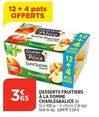 Desserts fruitiers à la pomme charles & alice
