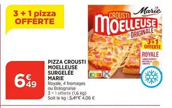 Maximarché Pizza crousti moelleuse surgelé marie offre
