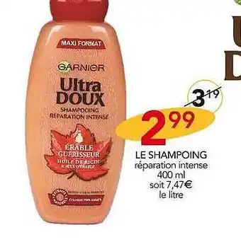 Stokomani Le shampoing garnier ultra doux offre