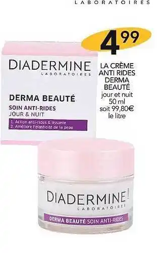 Stokomani La crème anti rides derma beauté diadermine offre