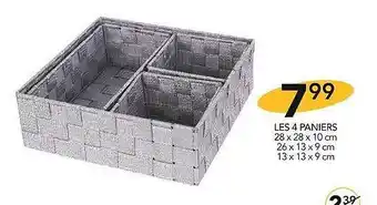 Les 4 paniers