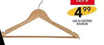 Stokomani Les 8 cintres en bois offre