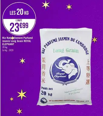 Casino Supermarchés Riz naturellement parfume jasmin long grain royal elephant offre