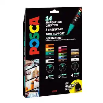 Carrefour Posca 14 marqueurs de peinture "posca" offre