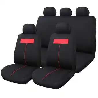 Noname jeu de housses de siĂšge universelles noire et rouge 1er prix
