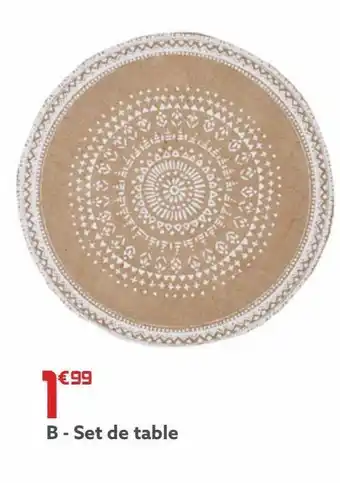Gifi Set de table offre