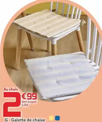 Gifi Galette de chaise offre