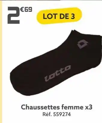 Gifi Chaussettes femme x3 offre