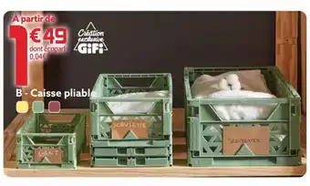 Caisse pliable