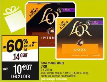 Cora x Carrefour Café moulu l'or offre