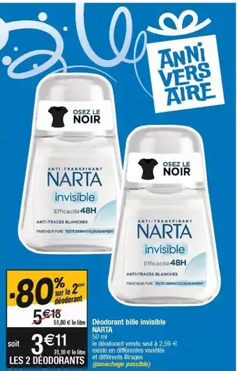 Cora x Carrefour Déodorant offre