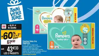 Cora x Carrefour Couches pampers offre