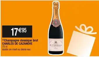 Cora x Carrefour Champagne brut charles de cazanove offre