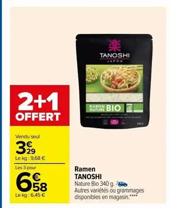 Carrefour Ramen tanoshi offre