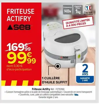 Carrefour Friteuse actifry aseb offre