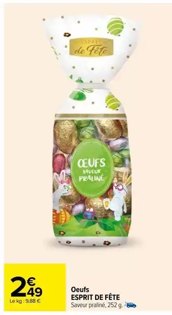 Carrefour Oeufs espirit de fete offre