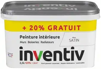 Mr Bricolage Peinture murs et plafonds mat 10 L + 2 L gratuits offre
