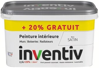 Mr Bricolage Peinture murs et plafonds mat 10 L + 2 L gratuits offre