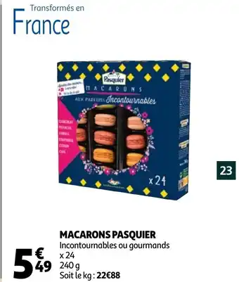 Auchan Macarons Pasquier offre