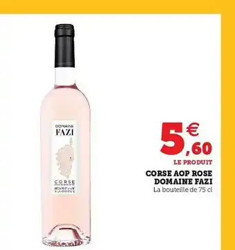 U Express Corse Aop Rose Domaine Fazi offre