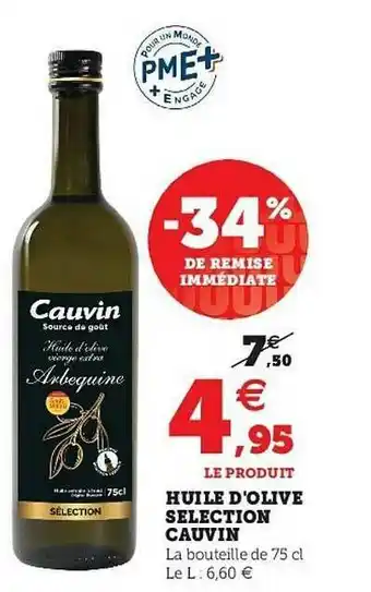 U Express Huile D'olive Sélection Cauvin offre