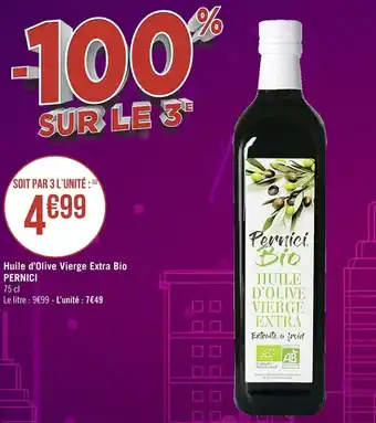 Huile d'olive vierge extra bio PERNICI