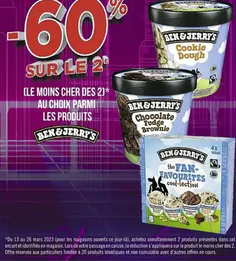 Casino Supermarchés Ben&jerry's offre