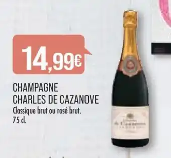 Match Champagne charles de cazanove offre