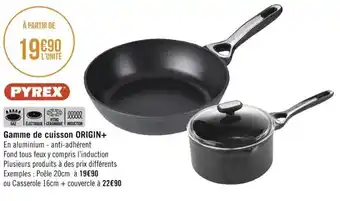 Gamme de cuisson ORIGIN+
