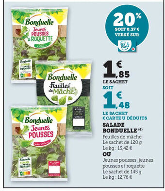 Hyper U Salade bonduelle offre