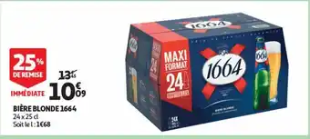 Auchan Supermarché Bière blonde 1664 offre