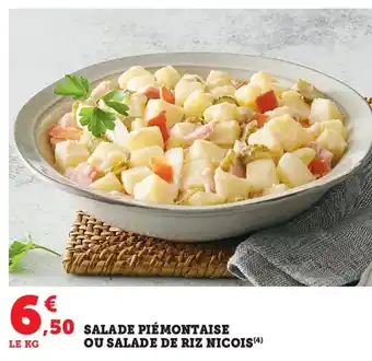 Hyper U Salade piemontaise Ou Salade de riz Nicois offre