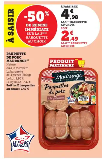 Paupiette de Porc Madrange