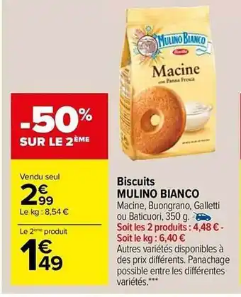 Carrefour Market Biscuits mulino bianco offre