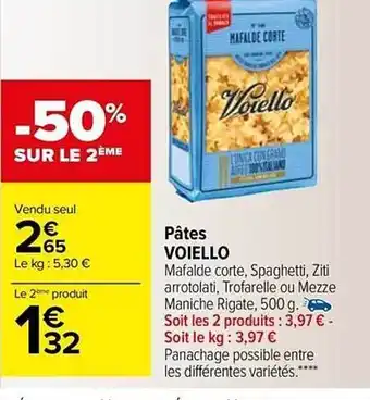 Carrefour Market Pâtes voiello offre