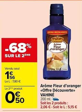 Arôme fleur d'oranger «offre découverte» vahiné