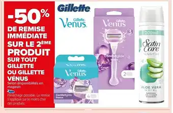 Carrefour Market Gillette ou gillette vénus offre