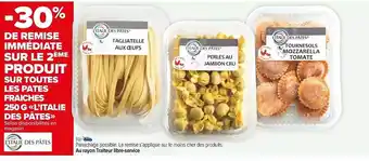 Carrefour Market Les pâtes fraîches 250 g «l'italie des pâtes» offre