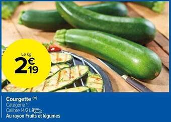 Carrefour Market Courgette offre