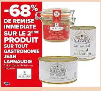 Carrefour Market Gastronomie jean larnaudie offre