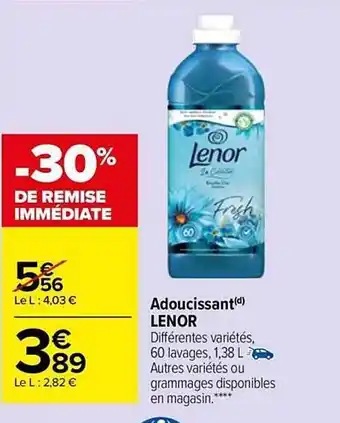 Adoucissant lenor