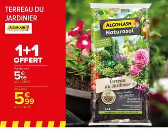 Carrefour Market Terreau du jardinier algoflash offre