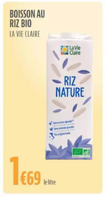 La Vie Claire Boisson au riz bio la vie claire offre